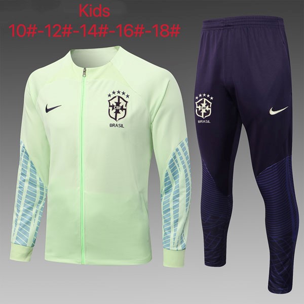 Ninos Chandal Brasil 2022-2023 Verde Purpura